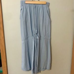 light blue Forever 21 flowy pants